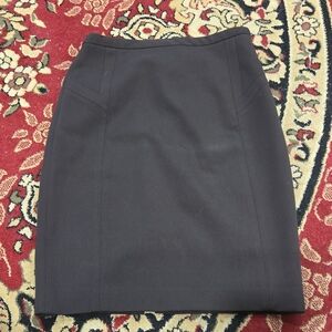 Gray Knee-Length Pencil Skirt for Work